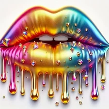 5D Diamond Painting Kits for Adults, Lips Diamond Art Kits for Adults Beginner..