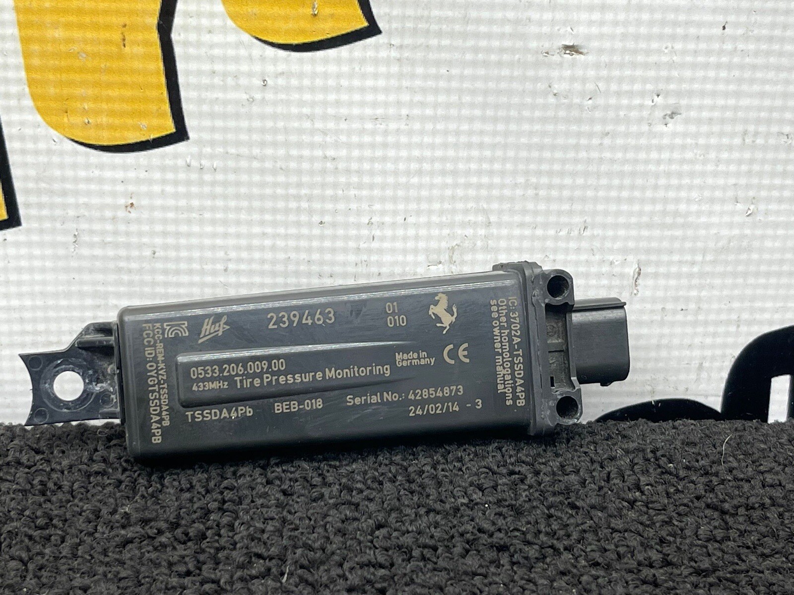 2014 MASERATI GRANTURISMO TIRE PRESSURE MONITORING SYSTEM ANTENNA OEM