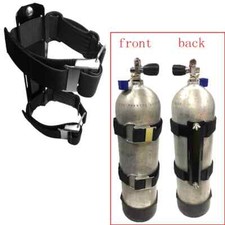 Aluminum Tech Scuba Diving Single Tank Adapter with 2 Tank Straps