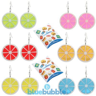 Bluebubble FEELIN FRUITY Ohrringe süß Kitsch Retro Funky Candy Rave Tanz Charm