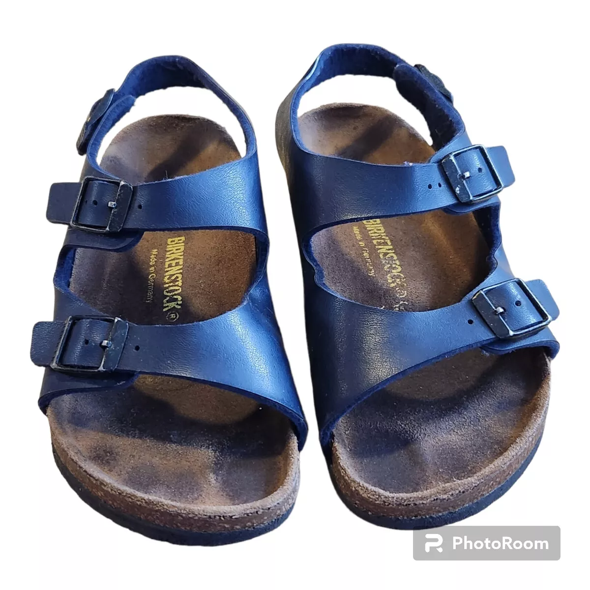 Navy deals blue birkenstocks