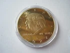 Donald Trump Liberty Coin Gold Tone 2024