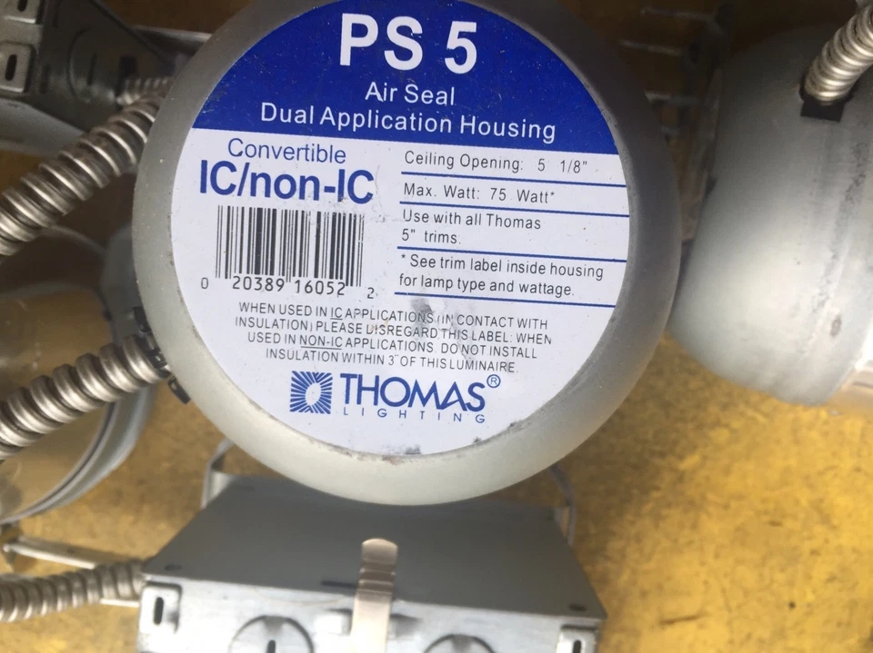 PACK  of 5  Thomas Lighting PS5  air seal dual application housing  - Image 2 of 4
