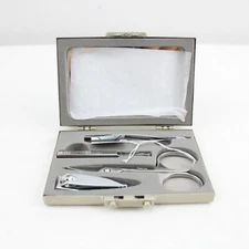 Grooming Kit Travel Gift Stainless Nail Clipper Manicure Pedicure Set 4 Pcs