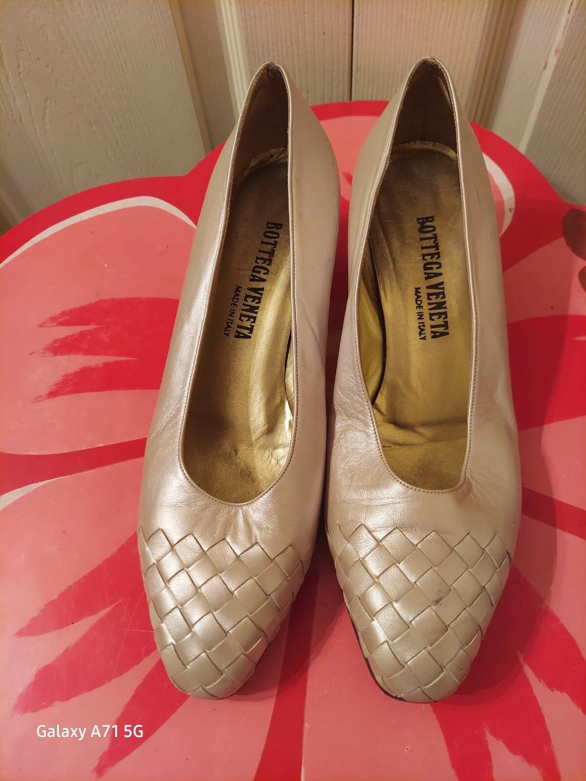 Bottega Veneta Scarpe Vintage Donna In Pelle Avorio. Italia. Cond. È molto buono.
