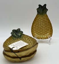 Akcam Art Glass Pineapple Bowls Set Of 4 3D Pineapple Bowls