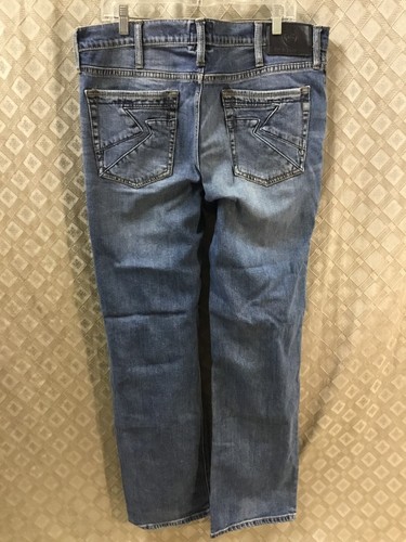 Rock & Republic Jeans 36x34 Blue Relaxed Straight faded blue designer comfort - Picture 4 of 4