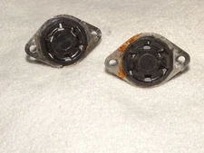 2 -Vintage 6-Pin Female Amphenol  Panel Mount Plugs