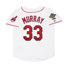 Eddie Murray 1995 Cleveland Indians Home White World Series Men's Jersey