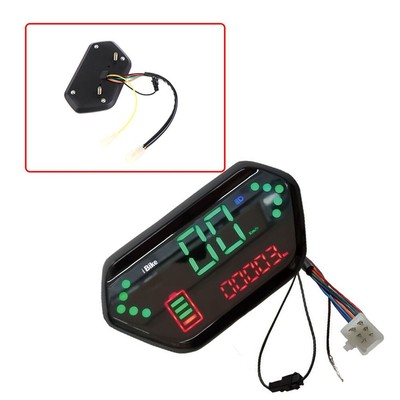 Electric Bike LCD Display 6-pin Interface Easy To Install Electric Bike