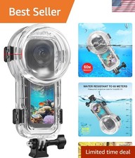 Invisible Dive Case for Insta360 X5, Insta 360 X5 Waterproof Case 60m/196ft U...