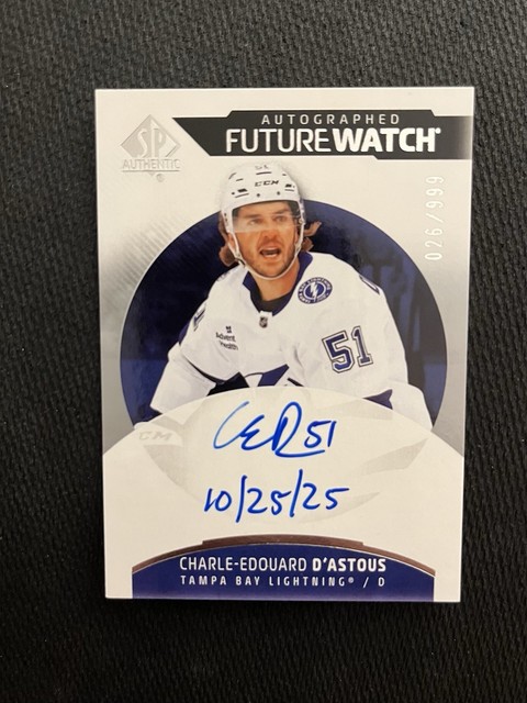 2025-2026 UD SP AUTHENTIC #FW-CD CHARLE-EDOUARD D’ASTOUS FUTURE WATCH AUTO /999