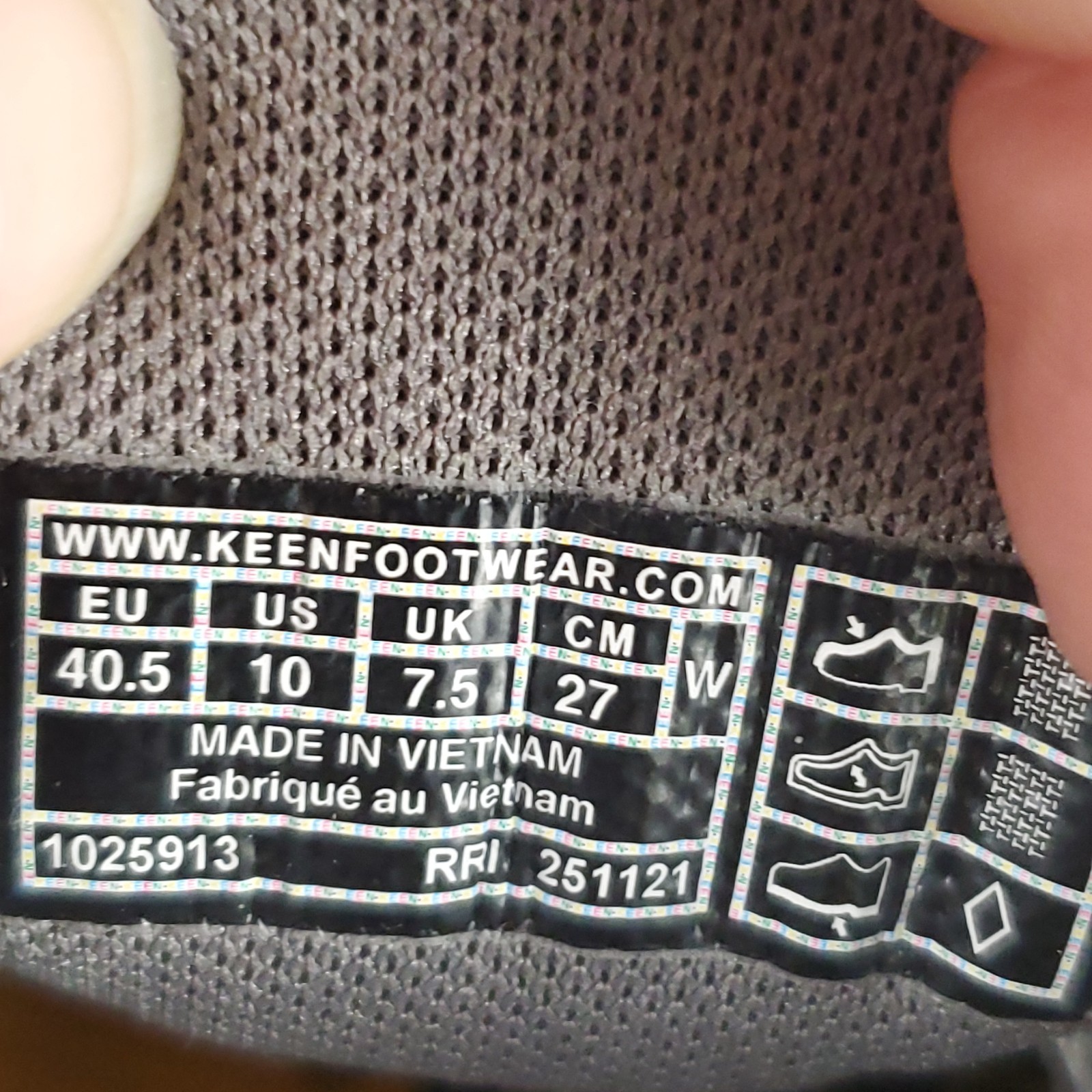 Scarpone da trekking donna Keen NXIS EVO taglia 10 acciaio grigio rete stringato punta tonda bassa