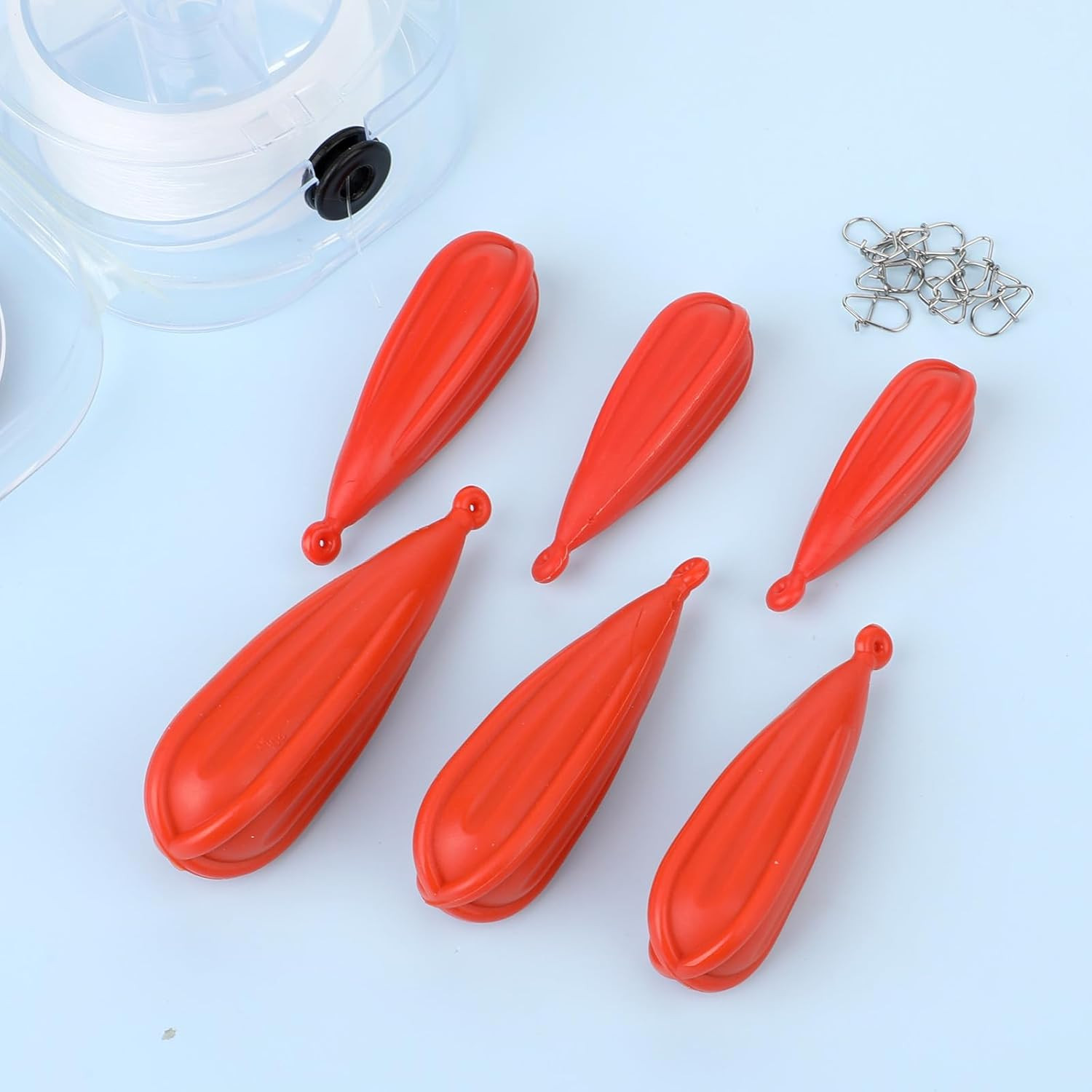 6 PCS Fishing Practice Plugs 6 Sizes Bait Casting Practice Plug Soft PVC Bait Ca - Image 4