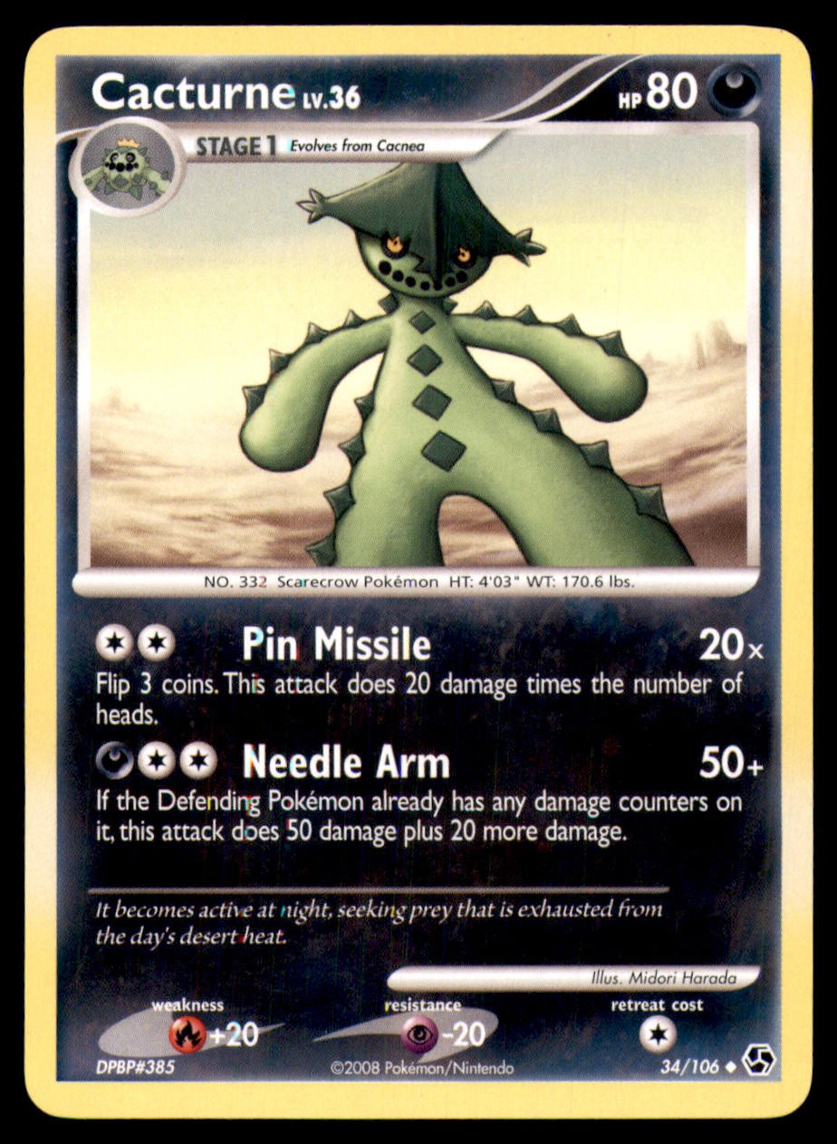 Cacturne 34 106 UC Great Encounters Pokemon MP