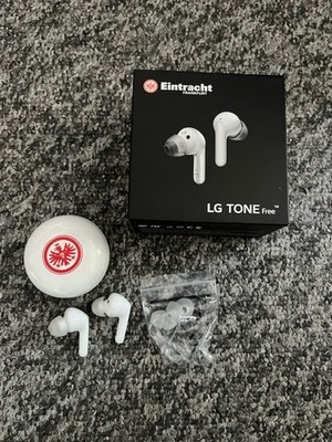 LG Tone Free Eintracht Edition In-Ear-Kopfhörer Bluetooth Weiß Lade-Etui IPX4