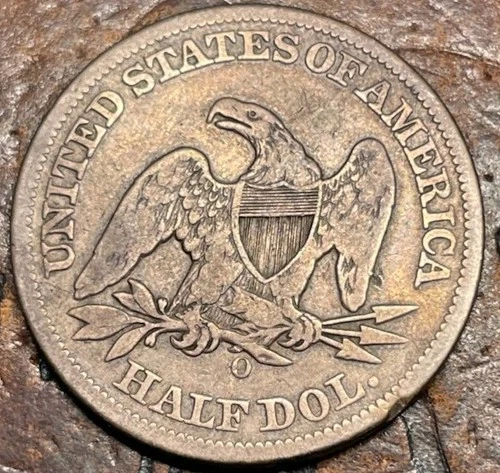 1858-O Seated Liberty Half Dollar USA 🇺🇸 Historic Silver Coin 🪙