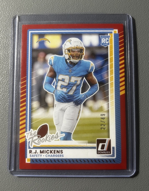 Panini 2025 Donruss Rookies & Highlights R.J. Mickens RC DRH-27 /49