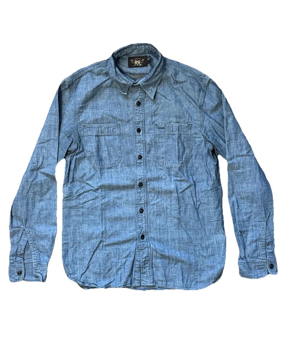 RRL Denim Casual Button-Down Shirts for Men for sale - eBay