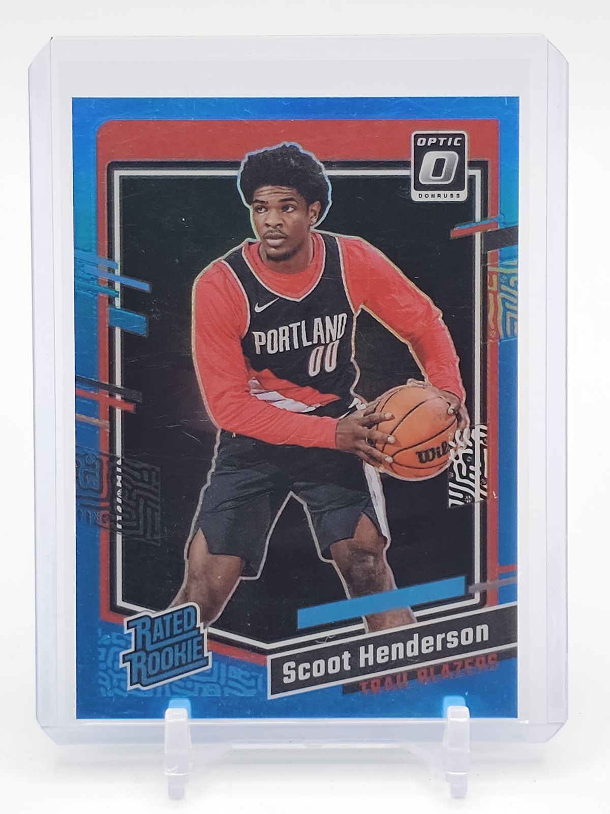 SCOOT HENDERSON 2023-24 DONRUSS OPTIC AQUA PRIZM RATED ROOKIE /249 Q4244