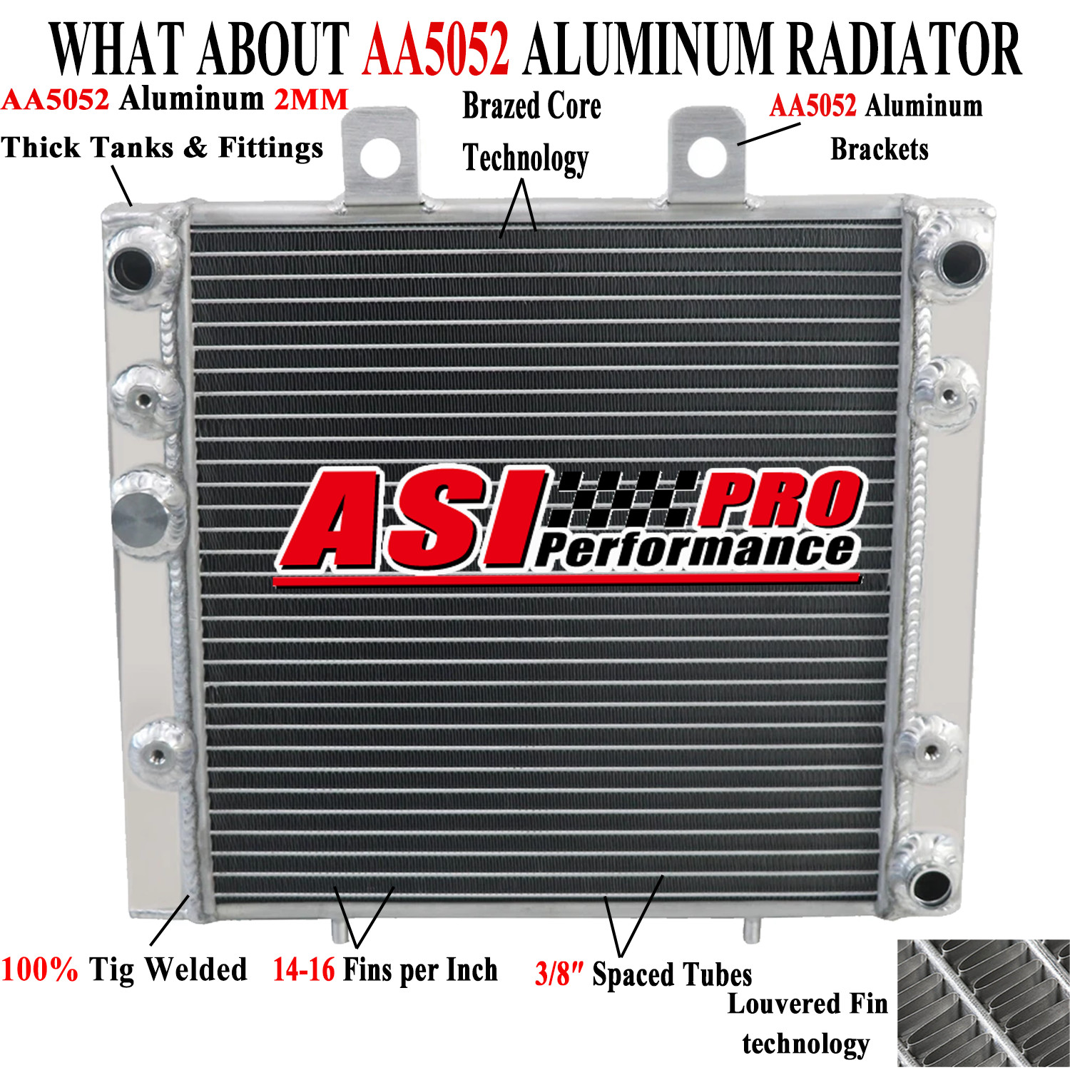 3 Row ALUMINUM RADIATOR For 2004-2017 ,2013 POLARIS SPORTSMAN 400 450 500 570