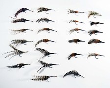 Set/24 - Tarpon Roach/Cockroach Lures - FLY FISHING TIES - Hand Tied, 2.5" - 4"