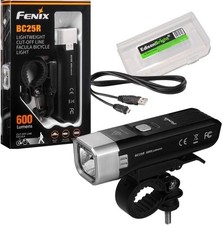 Fenix BC25R 600 Lumen Cree LED USB Rechargeable Bike Light EdisonBright BBX3