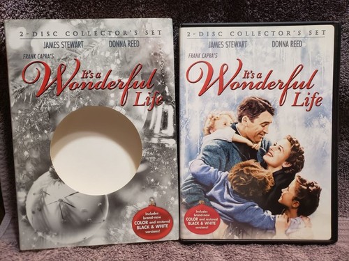 (3FREE) USED DVD It's A Wonderful Life (FS, 1946) B&W Color James Stewart