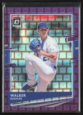 Walker Buehler 2020 Donruss Optic Pandora Purple Prizm /99 #97 Los Angeles
