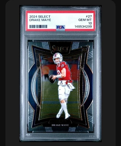 2024 Panini Select - Concourse Drake Maye #27 (RC) PSA 10