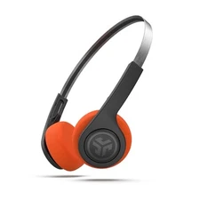 JLab Rewind 2 Headphones, Bluetooth Wireless, Retro Type-C, Black/Orange,  [NEW]