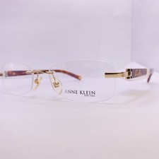 Anne Klein New York Eyeglasses Authentic AK 9121 569 50  18 135 Tortoise Gold