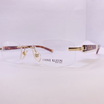 Anne Klein New York Eyeglasses Authentic AK 9121 569 50 [] 18 135 Tortoise Gold