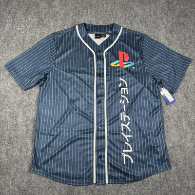 #ad Sony PlayStation Kanji Logo Baseball Jersey XL Unisex Retro Classic New NWT 2025 $39.99