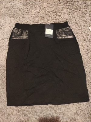 Blue Seven Rock Ledereinsatz Schwarz 38.          1789