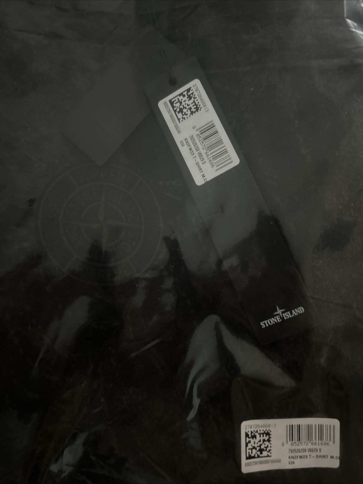 Supreme X Stone Island S/S Black Top T-Shirt Small In Hand ✅ Authentic Sold Out image 2