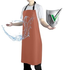 Waterproof Rubber Vinyl Apron Heavy Duty Chemical Resistant Work Apron Extra ...