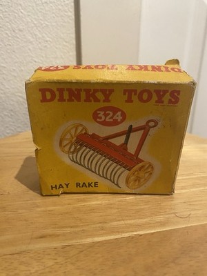 DINKY TOYS MECANNO LTD NO 324 HAY RAKE DIECAST METAL TOY W/ORIGINAL BOX ENGLAND