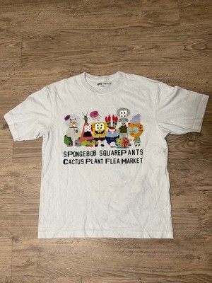 Uniqlo UT SpongeBob Cactus Plant Flea Market Men's T-Shirt White Size L