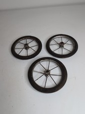Lotto 3 pezzi pneumatici gomma dura gomma 7 pollici ruota carro o allenamento vintage anni 50