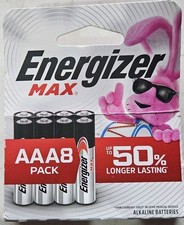 Energizer MAX AAA Batteries 8 Pack , Triple A Alkaline Batteries