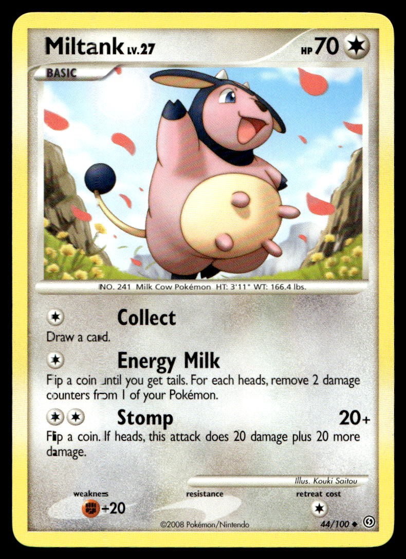 Miltank Stormfront Uncommon 44/100 2008 Pokemon TCG