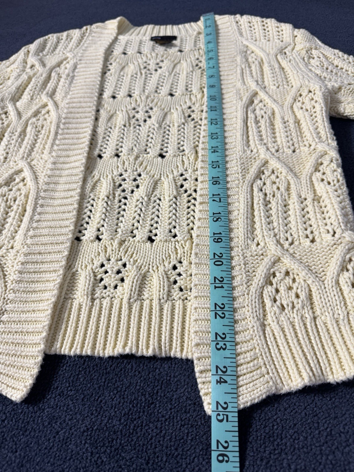 Grace Elements Yellow Cardigan Sweater Chunky Kni… - image 7