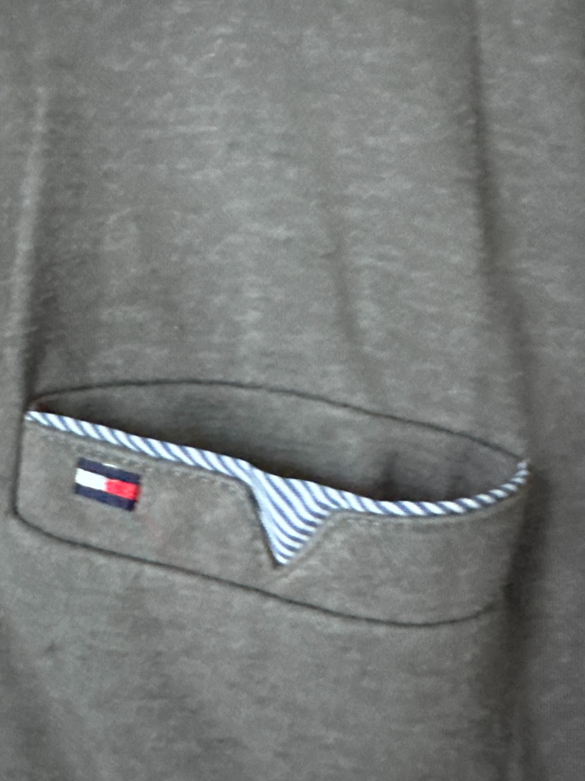 Tommy Hilfiger Men's Grey Polo Shirt - Size Medium image 5