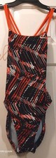 Nike Racerback Swim Suit Bathing Suit Poly Performance Womens 6 Orange One Piece