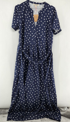 Boden Navy US 14R Navy Naomi Jersey Midi Dress NWT