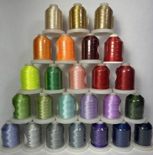 Embroidery machine Polyester thread assortment Lot Of 25 Spools