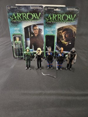 Funko ReAction CW Arrow 3.75 Inch Action Figure Lot of 6 Deathstroke Unmasked