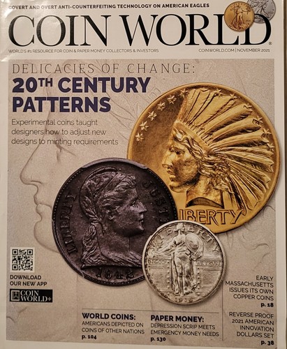 Coin World Magazine November 2021 - 20th Century Patterns