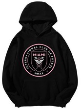 Inter Miami CF Pink Crest Hoodie - Official Messi Era Soccer Fan Pullover